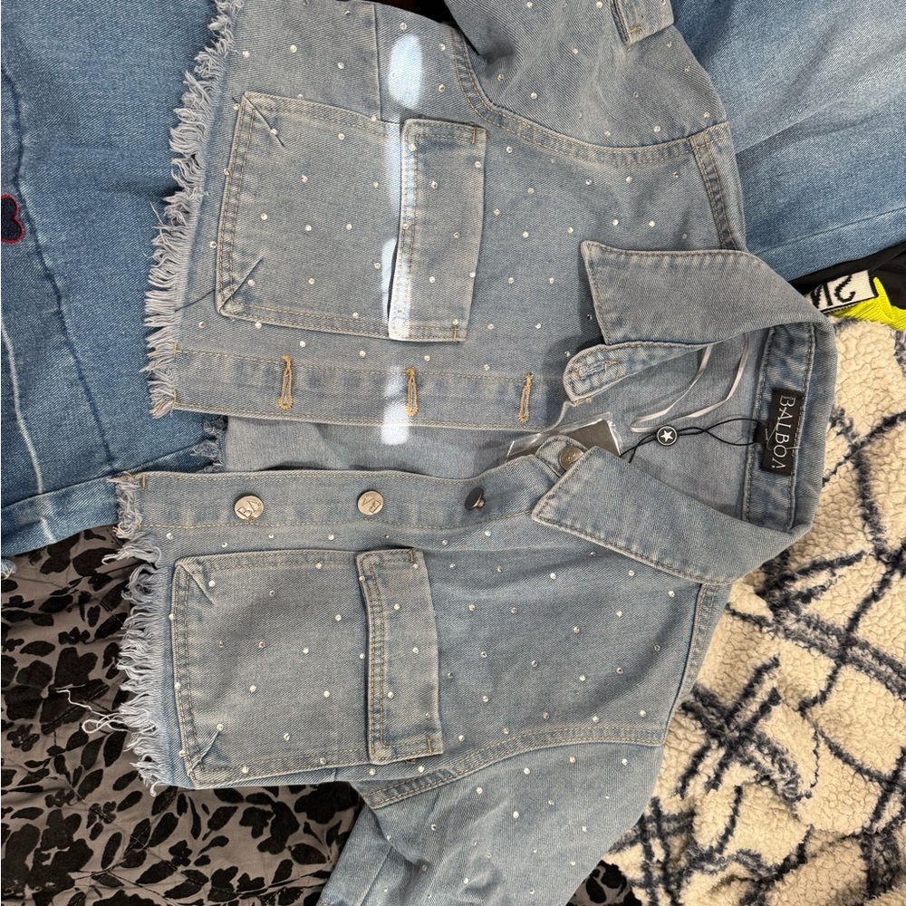 Balboa Denim Jacket with Fringe